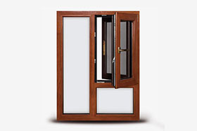 Explosive aluminum-clad wooden windows