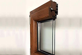 Wood plastic aluminum doors and windows