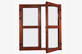 Aluminum clad wood door